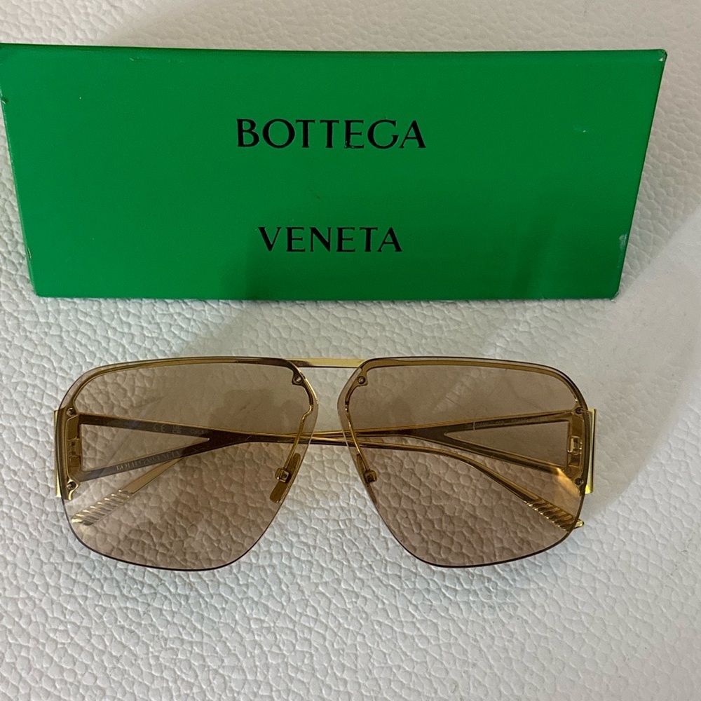 Bottega Veneta Gold Sunglasses
